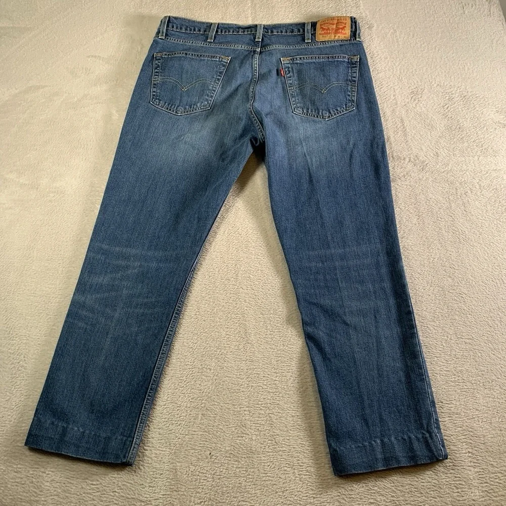 Levis‎ 511 Jeans Mens 38x32(38x28) Blue Denim Stretch Tapered Leg Mid Rise